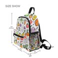 thumbnail image 3 of FORMRS Kids School Backpack with Front Zippered Pocket 12" Student Travel Daypack, Cute Vegetables, 3 of 6
