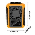 thumbnail image 3 of Needhep Smart Tower Fan for Bedroom,Camping Fan With Remote, Desk Fan Battery Operated, Potable Fan, Mini Fan for Car (Orange), 3 of 8