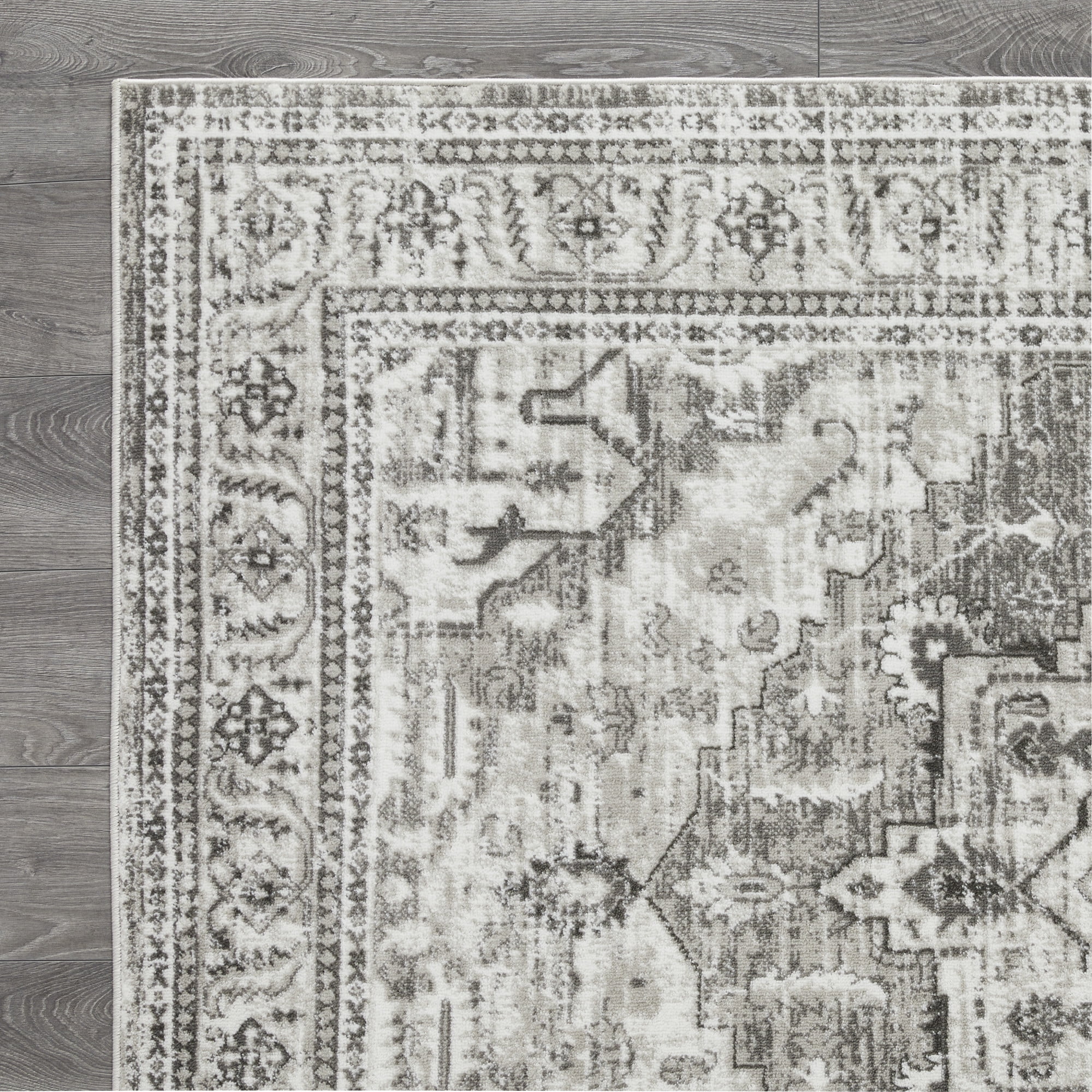 Loomaknoti Rhane Alvner 8' x 10' Ivory Oriental Indoor Area Rug
