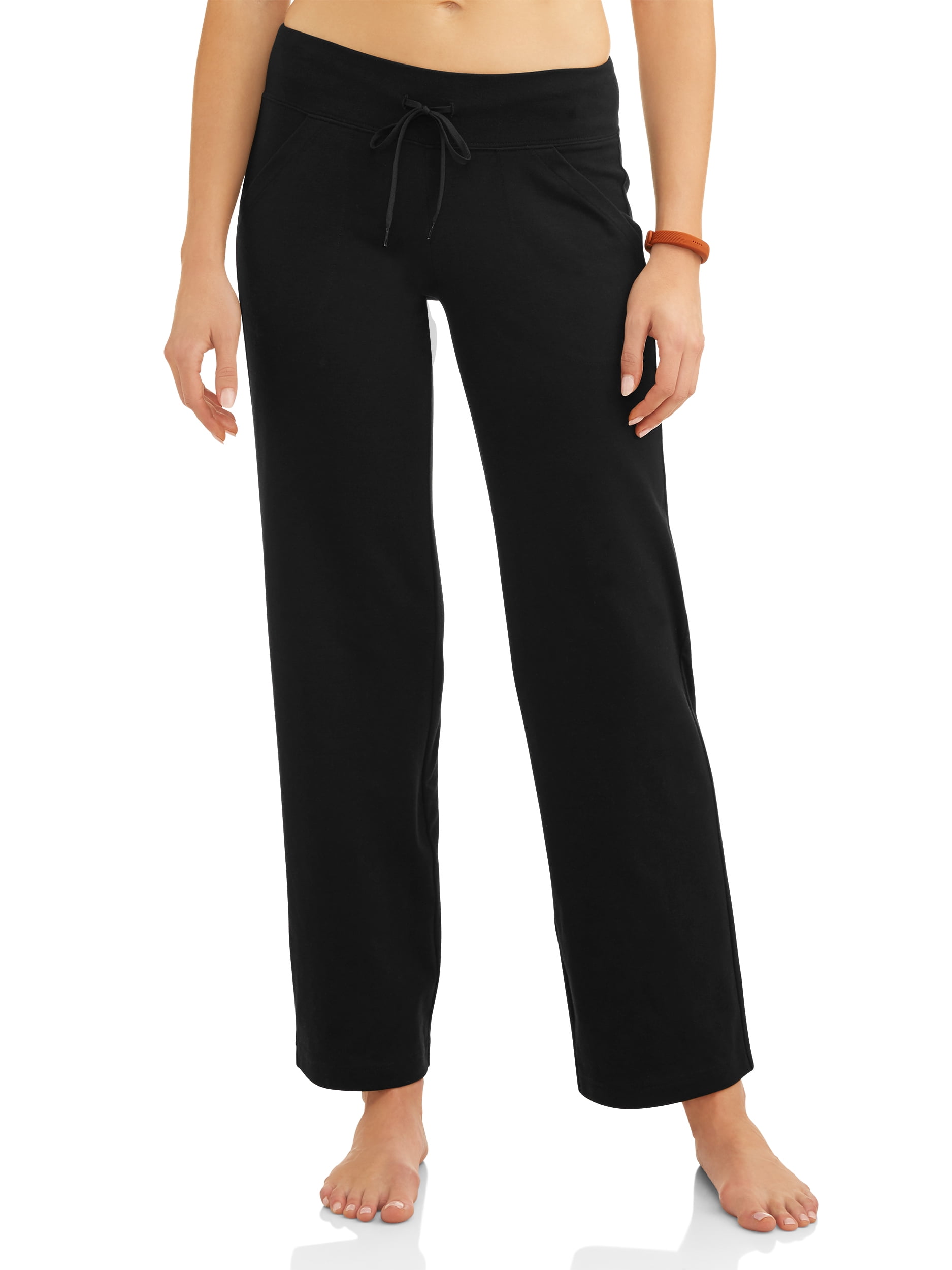 Athletic Works Women's Petite Straight Leg Pants 