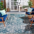 thumbnail image 3 of Safavieh Courtyard Taegan Floral Indoor/Outdoor Area Rug, Blue/Gray, 8' x 11', 3 of 10