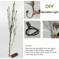 thumbnail image 6 of Lovebay 3Pcs Led Branch Light Battery Operated Lighted Branch Willow Tree Artificial Twig 30 Inch 60 LED for Home Romantic Decoration Purple (3PCS 15 Branches), 6 of 10