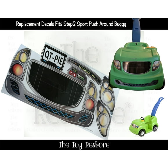 The Toy Restore Replacement Stickers Spare Decals fits Step2 Step 2 Sport Ride on Car Push Around Buggy