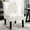 White, variant on Armless Chair with English Print / Removable Legs for Easy Storage