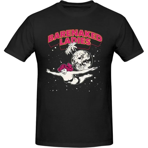 Barenaked Ladies Music T-Shirt for Men Women Cotton Crew Neck Short Sleeve Casual Stylish Tee Black