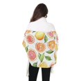 thumbnail image 4 of FORMRS Womens Scarf Winter Soft Long Big Warm Shawls Wrap Tassel Scarves, Candy Orange, 4 of 9