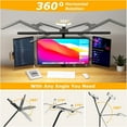 thumbnail image 5 of LED Desk Lamp with Clamp, Architect Desk Lamp for Home Office with Remote, 24W Ultra-Bright Desk Light with Stepless Dimming and Stepless Color Temp, Memory Function for Study and Workbench, 5 of 5