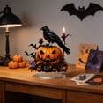 thumbnail image 5 of Fmbmuo Cute Halloween Pumpkin Figurine Acrylic Ornament Halloween Themed Desktop Decoration for Spooky Ambiance,Multicolor, 5 of 5