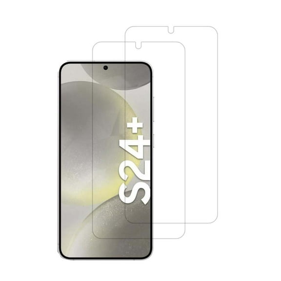 PAPAUTOP [2 Pcs] HD Clear Anti-Scratch Easy Installation Tempered Glass Screen Protector for Samsung Galaxy S24 Plus 2024