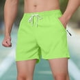thumbnail image 2 of YLSDY Men's Sports Shorts with Compression Liner Quick Dry Board Shorts Swimsuit Swimwear for Men with Zipper Pockets Green XXL, 2 of 3