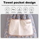 thumbnail image 4 of Lindo Delantal para Mujer con Bolsillos, Cómodo Delantal de Cocina, para Cafetería, Hornear, Jardinería, Cocinar, 75 * 70 cm, 4 of 5