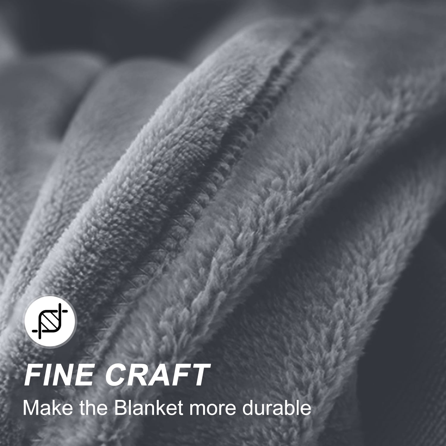 Astarin Throw Blanket, Twin Size Gray Blankets & Throws for Couch/Beds, Fuzzy and Cozy Blanket, 60x80 inches