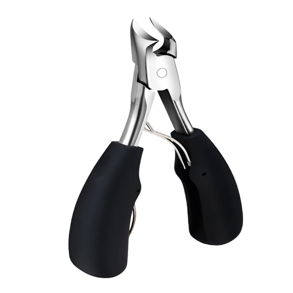 FACEGA Nail Clippers for Thick Nails, Ergonomic Stainless Steel Rustproof Toe Clippers, Precision Trimming Multifunctional Toenail Pedicure Pliers for Women Men