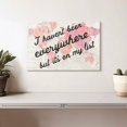 thumbnail image 2 of Elephant Stock It's On My List Wall Art - Horizontal Canvas Wall Art - Living Room Wall Decor - Inspirational And Typography Canvas - Beige And Pink Decor By Sue Schlabach - 12" x 8", 2 of 8