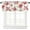 White, variant on Watercolor Pink Rose Kitchen Curtain Valances for Windows Farmhouse Short Curtains, European Pastoral Floral Sage Green Rod Pocket Valance Curtain for Bedroom Cafe Living Room 54""x18""