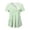 Light Green, variant on Easter Scrub Tops Women Stretchy Vneck Short Sleeve Cute Bunny and Eggs Printed Nurse Working Uniforms with 2 Pockets (Green, M)