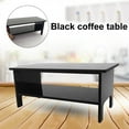 thumbnail image 3 of Windcarnival Coffee Table Model Wide Application Adorable Acrylic Dollhouse Black Coffee Table for Ornament, 3 of 12