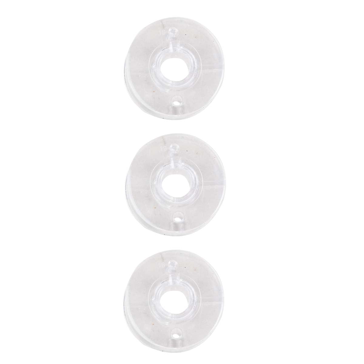 (6 pack) SINGER BOBBINS CLASS 15J CLEAR 3CT