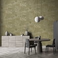thumbnail image 3 of Khaki Japanese Gardens Inspired Tropical Wallpaper R8427, 3 of 4