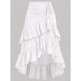 thumbnail image 2 of Womens Renaissance Pirate Skirt Gothic Steampunk Victorian Skirts White L, 2 of 4
