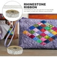 thumbnail image 4 of 1 Roll Self Adhesive Rhinestone Ribbons Bling Rhinestone Roll DIY Clothing Craft, 4 of 8