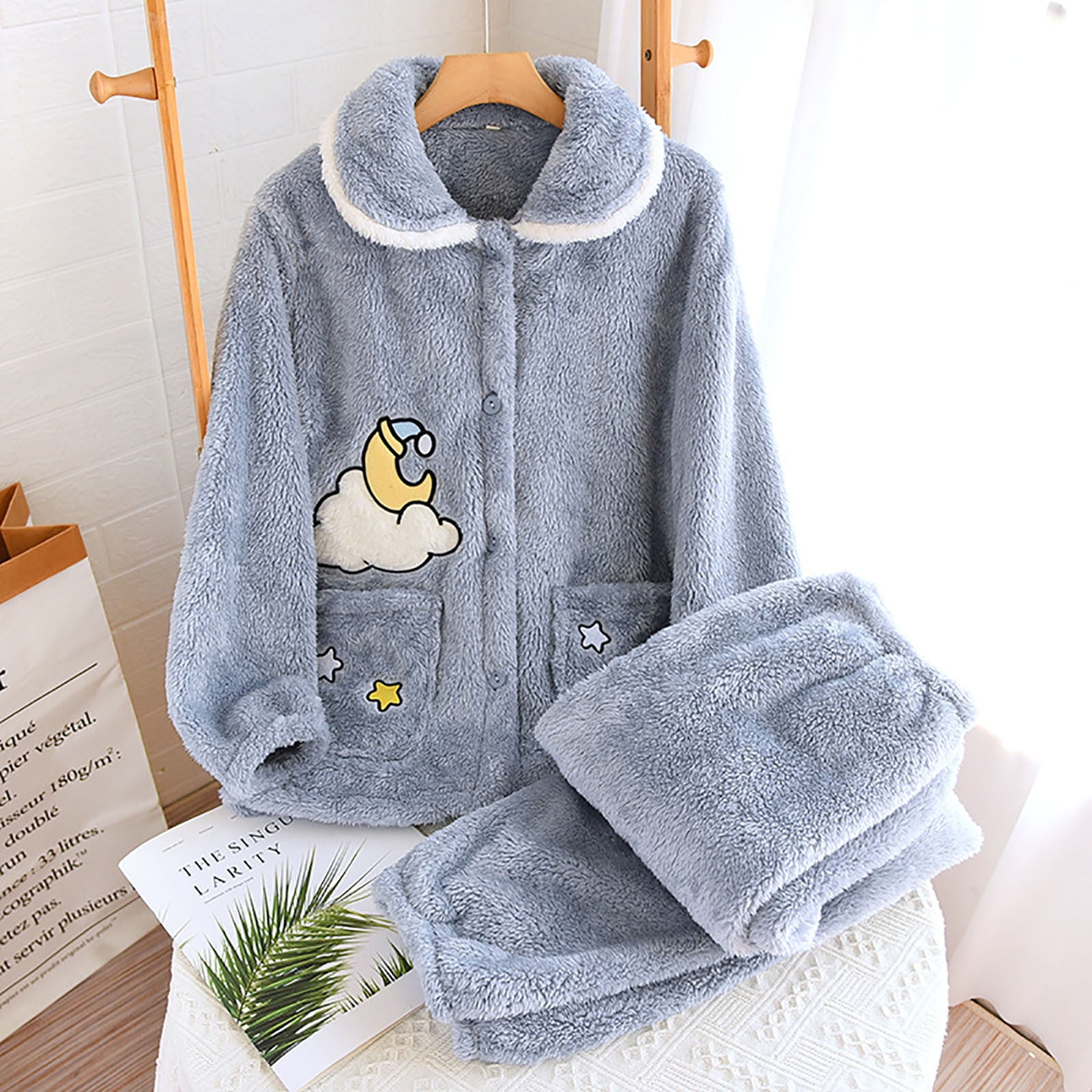 Soft fuzzy pajamas hotsell