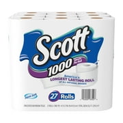 Scott 1000 Toilet Paper, 27 Rolls, 1,000 Sheets Per Roll (27,000 Total)