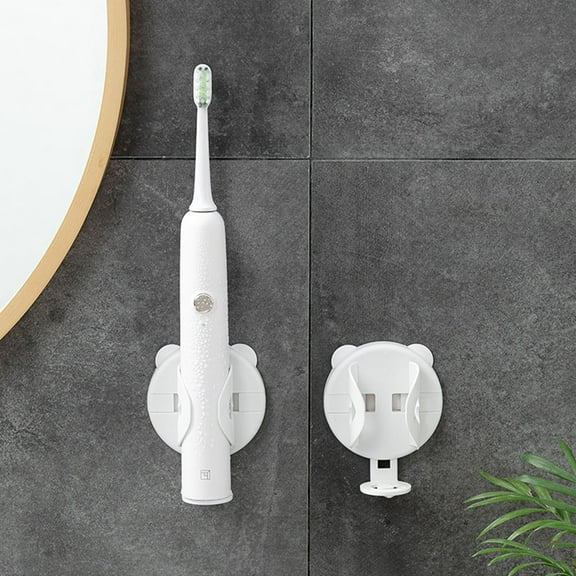 Raindrops Toothbrush Stand Electric Toothbrush Racks White ABS 2Set Moisture Proof for Bathroom