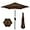 Brown, variant on WYDK 7.5ft Heavy-Duty Round Outdoor Market Table Patio Umbrella w/Steel Pole, Push Button Tilt, Easy Crank Lift - Orange