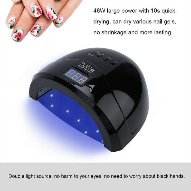 Lámpara de uñas ANGGREK 48 W UV LED Secador de uñas de Doble Fuente de luz