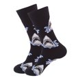 thumbnail image 2 of Penkiiy Middle Socks for Men Women Mens Unisex Gifts Printed Casual Winter Warm Cotton Socks Knit Soft Long Socks Black Socks, 2 of 2