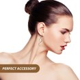 thumbnail image 4 of Shisuyan 2pcs Spiral Threader Earring Pull Through Earrings Handmade Twisted Linear Curved Dangle Earring, 4 of 9