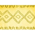 thumbnail image 1 of Ahgly Company Machine Washable Indoor Rectangle Solid Yellow Modern Area Rugs, 2' x 3', 1 of 4