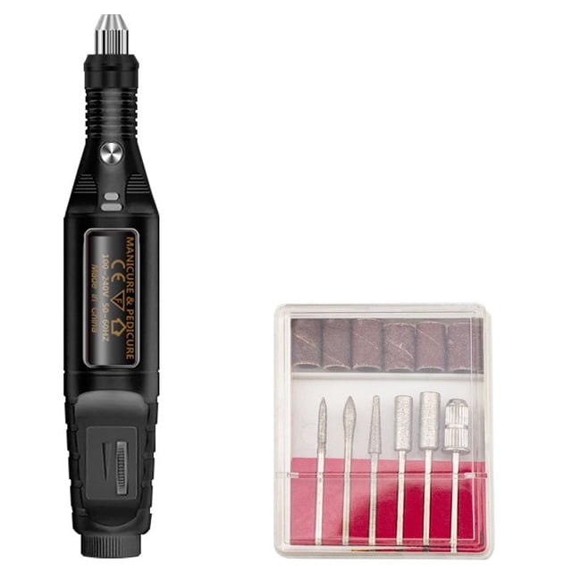 20000RPM Manicure Machine Electric Easy Control Pen Nail Drill Bits Set File Remove Polish Gel Portable ,Easy to Setup