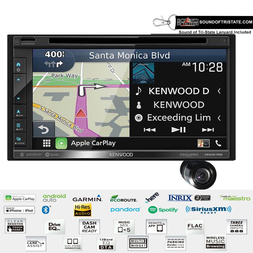 Kenwood DNX576S 6.8" Navigation Receiver system with bullet style