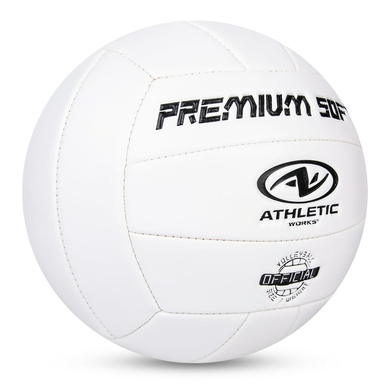 Athletic Works Size 5 Volleyball White Soft Synthetic