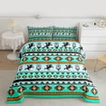 thumbnail image 2 of Homewish Rustic Western Cowboy Bedding Comforter Set,Boho Style Dreamcatcher Twin Comforter Sets,Cyan Orange Bedding Set For Men Women,Super Cozy Room Decor Reversible,2 Pieces, 2 of 8