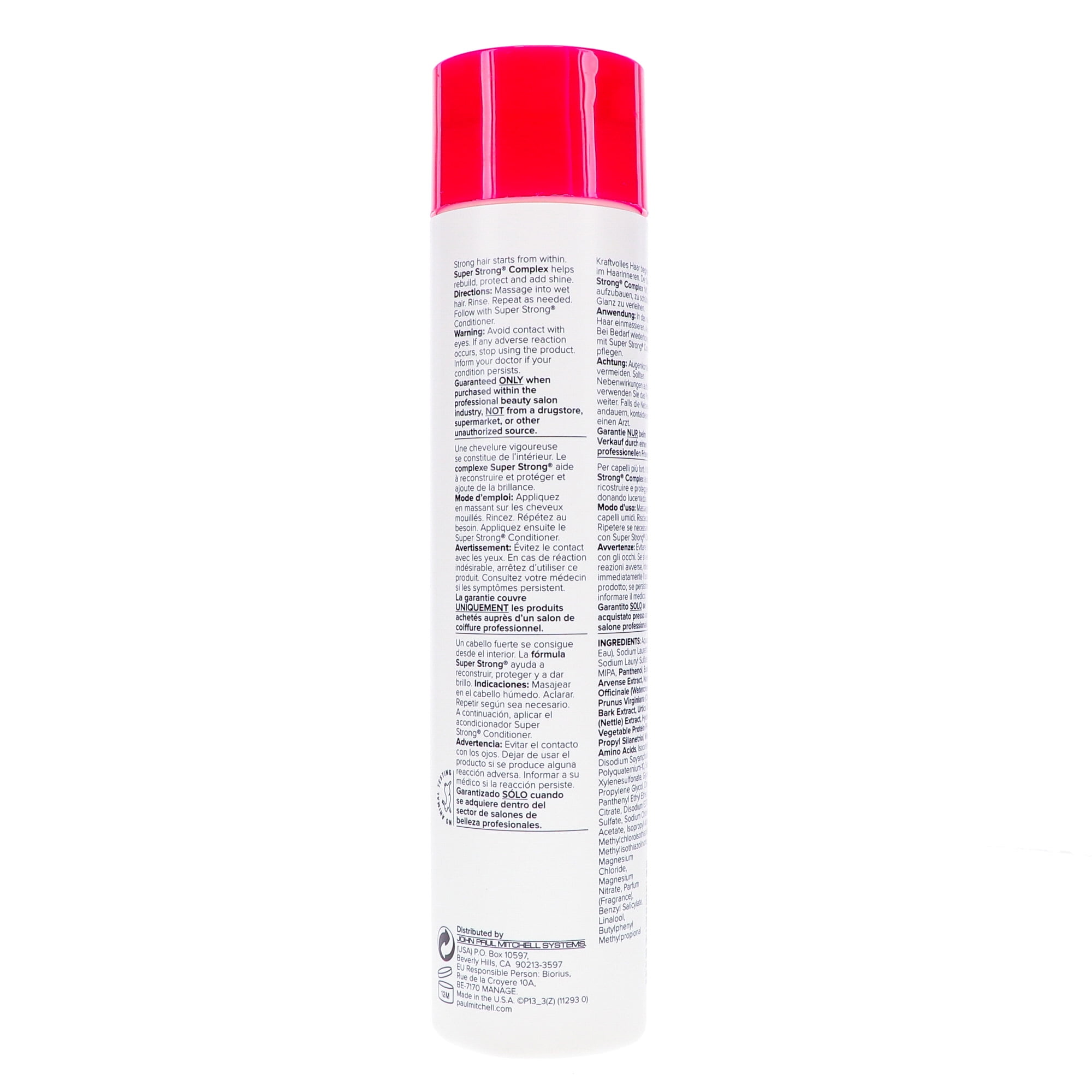 Paul Mitchell Super Strong Shampoo (Strengthens - Rebuilds) 300ml/10.14oz