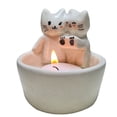 thumbnail image 1 of Candelabro de gatito de dibujos animados: candelabros de gato lindos, candelabros perfumados hechos a mano, regalos para niñas o elección para amantes de los gatos, 1 of 8