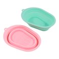 thumbnail image 2 of Cepillo de maquillaje de silicona Alfombrilla de limpieza Herramientas cosméticas Almohadilla de lavado Esponja portátil Aplicadores de delineador Tazón de lavado Baño Verde Inevent HA059142-02, 2 of 7