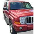 thumbnail image 6 of APS Running Boards 4 inches Matte Black Compatible with Jeep Grand Cherokee Commander 2005-2010 (Exclude SRT and Trail Hawk Models) (Nerf Bars Side Steps Side Bars), 6 of 6