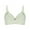 Green, variant on CFLVAEK Wireless Bras for Women Comfort Full Coverage Everyday Bra Breathable Adjustable Straps Lifting Bralette Lace Flower Print Daily Bras Wine 38
