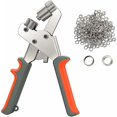 thumbnail image 1 of Portable Grommet Tool Kit, Manual Hand Press With High Purity Metal Grommets, Lightweight Design, Ergonomic Handle, And Multi-Purpose Applications, 1 of 5