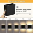 thumbnail image 2 of 2pcs Wall Lights Dimmable Rechargeable Wall Light Touch Up Down W, 2 of 5