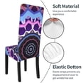 thumbnail image 6 of Mandala Flower Dining Chair Slipcovers Chair Protectors Seat Covers For Dining Room Hotel Kitchen Purple, 6 of 8