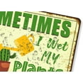thumbnail image 3 of Funny Signs Garden Decor Outdoor Vintage Garden Decorative Metal Sign Gifts For Women Plant Lover Sometimes I Wet My Plants 12x8 Inches, 3 of 5