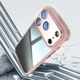 thumbnail image 4 of ELEHOLD Case for iPhone 17 Pro Max, Clear Shockproof Hybrid Phone Case with Built-in Camera Lens Protector,Pink, 4 of 6