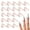 Rose Gold, variant on 20 Pieces Detachable Nail Rings Gold, Adjustable Fingernail Rings for Women  Gift, Reusable No Glue Metal Nails for Fingers Art Decoration