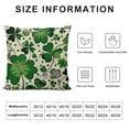 thumbnail image 6 of QZHH St. Patrick's Day Pillow Covers  Green Striped Pinch Me Lucky in Love Polka Dots Heart Shamrocks Farmhouse Pillowcases for Home Sofa Couch Cushion Decoration&nbsp;2pc, 6 of 6