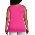 thumbnail image 2 of Hanes Just My Size Cool DRI Women's Tank (Plus ) Vivid Fuchsia 5X, 2 of 5